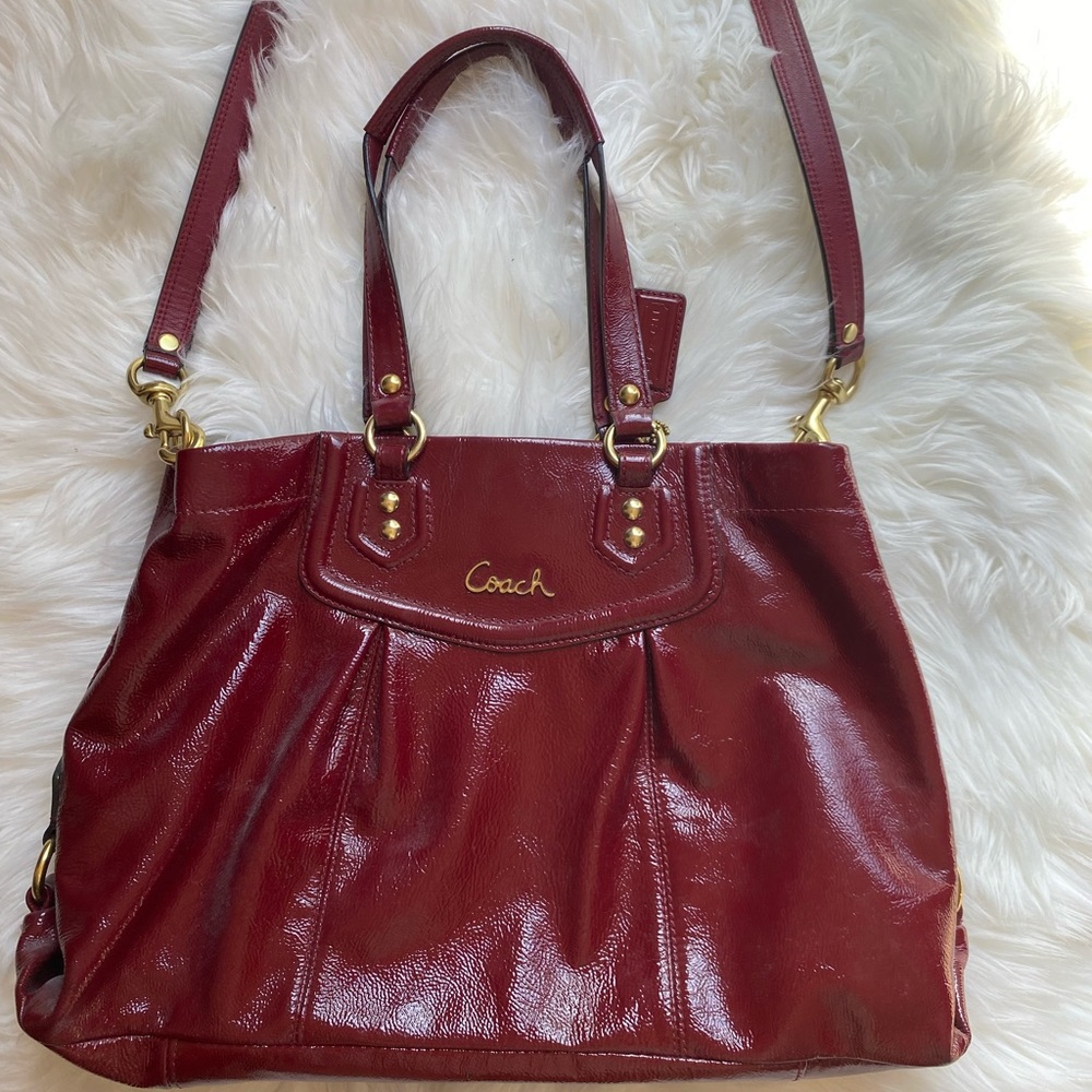 Coach Ashley Patent Leather Purse